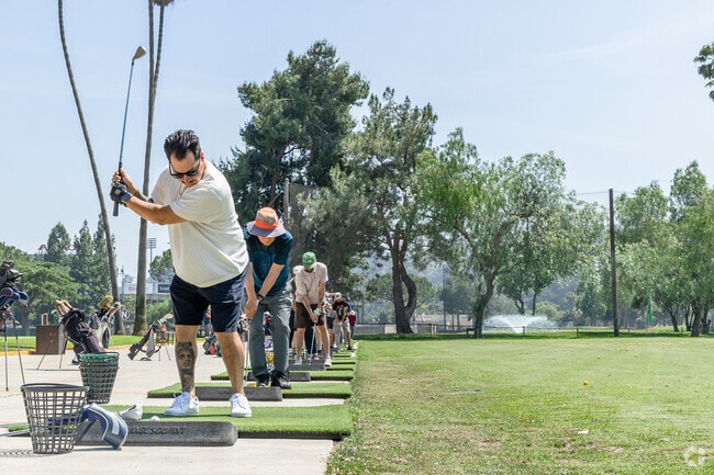 Practice your putting on the putting green at Brookside Golf Course.