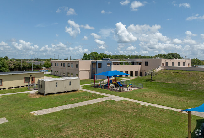 Reedy Creek Elementary School has several play areas for its ypunger students.