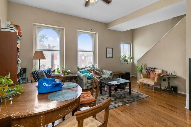 High ceilings with lots of natural light!