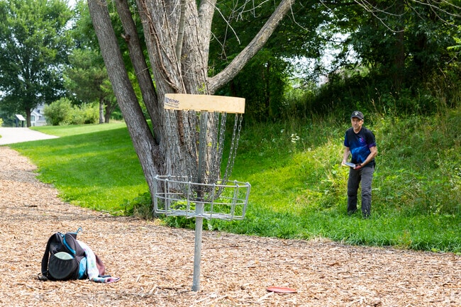 Frolfer's line up their shots in Black Bear Park.