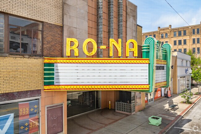 Ro-Na’s art deco-style theater in Ironton, Ohio is actively being restored into a rentable event center and live show venue.