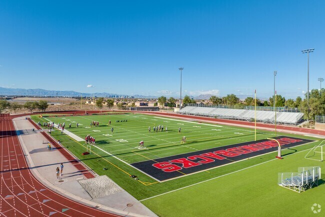 Desert Oasis High School has a prestigious football team.
