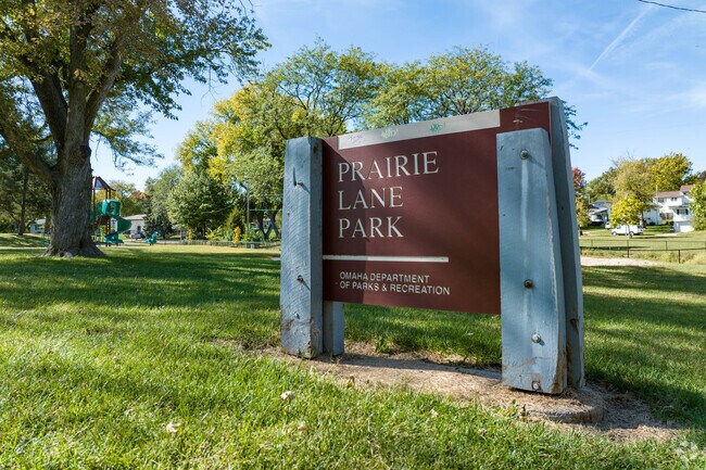 Prairie Lane Park is located near Prairie Lane Elementary School.
