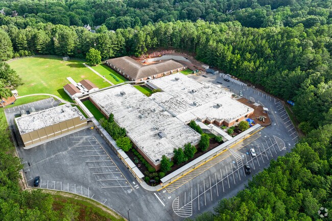 Boston Elementary's campus comfortably supports its student population of 620.