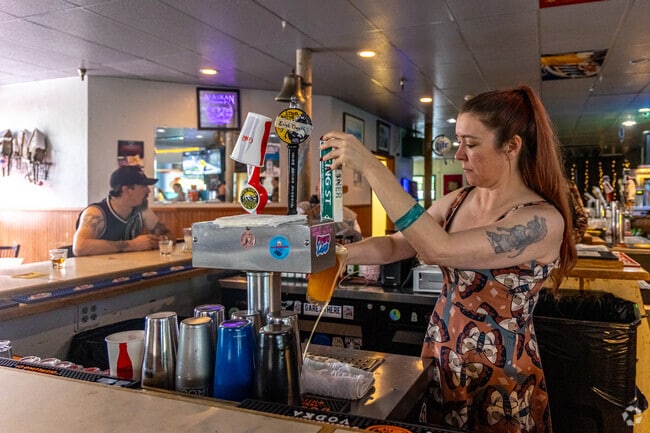 Grab a seat at the bar and enjoy a beer at Louie's Douglas Inn, located near North Douglas.