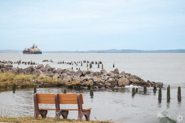 Watch ships pass by on the Columbia River at Ft Stevens Historic Area.