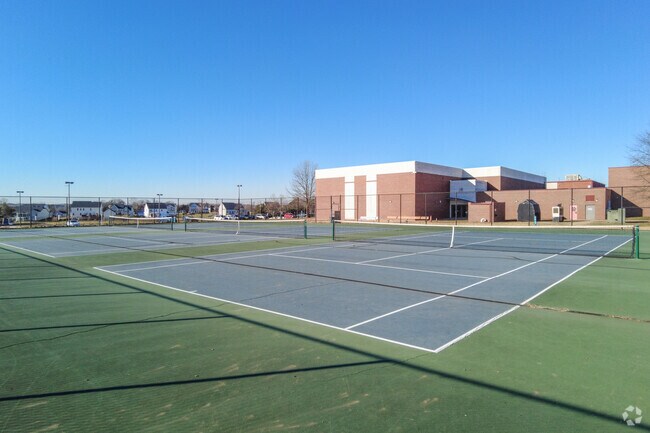 Brentsville District High School's campus offers tennis courts.