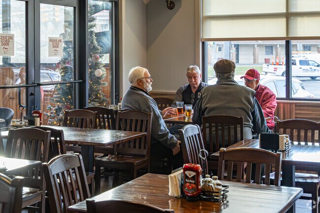 AG Pizza and Restaurant has a private dining room and seasonal outdoor seating.