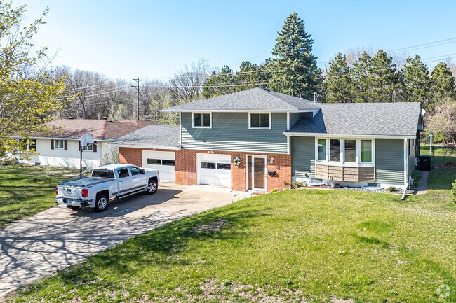 A large split-level home offers plenty of space for growing Rice Creek Terrace East families.