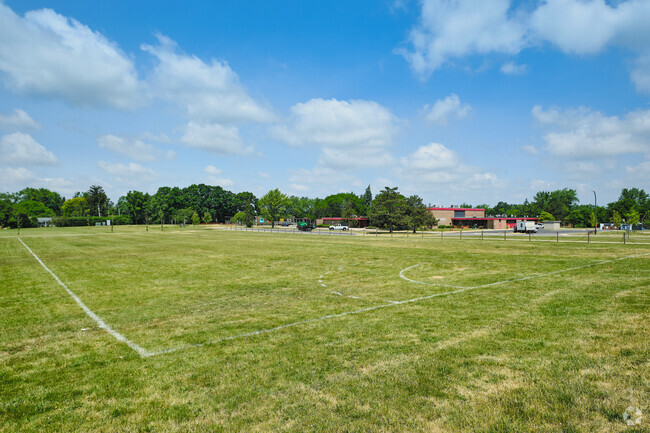 There is plenty of space behind Forsythe Middle School for school sports programs.