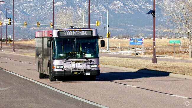 Local buses provide transport to nearby Colorado Springs Airport.