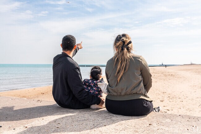 You can watch planes and birds fly overhead at Loyola Park in the Rogers Park neighborhood.