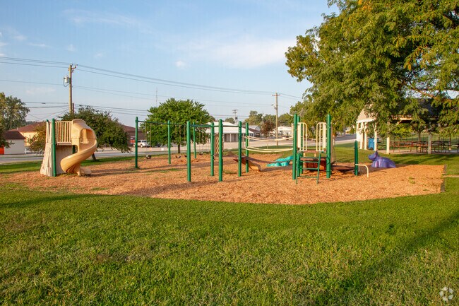 The playground at Robe Ann Park is popular for local youths in Greencastle, IN.