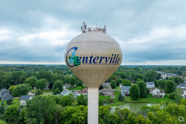Centerville sign welcomes visitors north of the Twin Cities.
