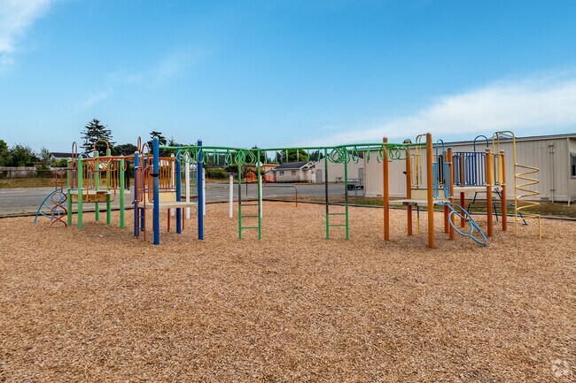 The playground at Lafayette Elementary School is a lot of fun for students.
