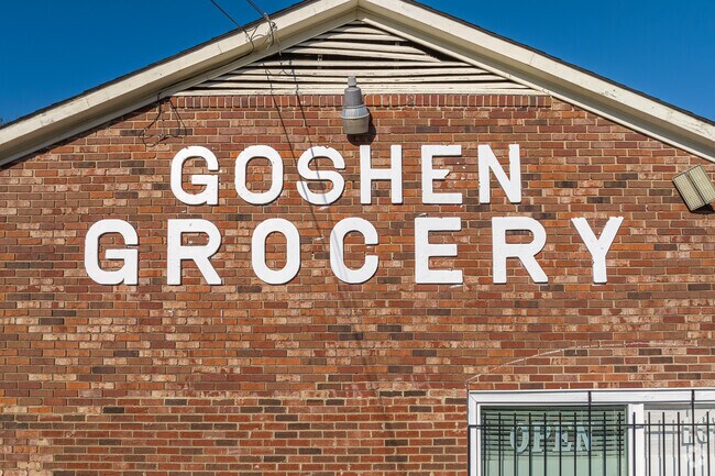 Locals in Goshen shop at the local Goshen Grocery found at the heart of town.