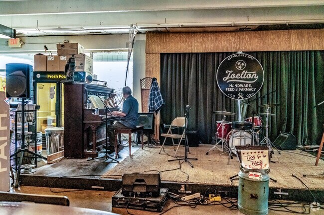 You can listen to locals play jazz at the Joelton Hardware.