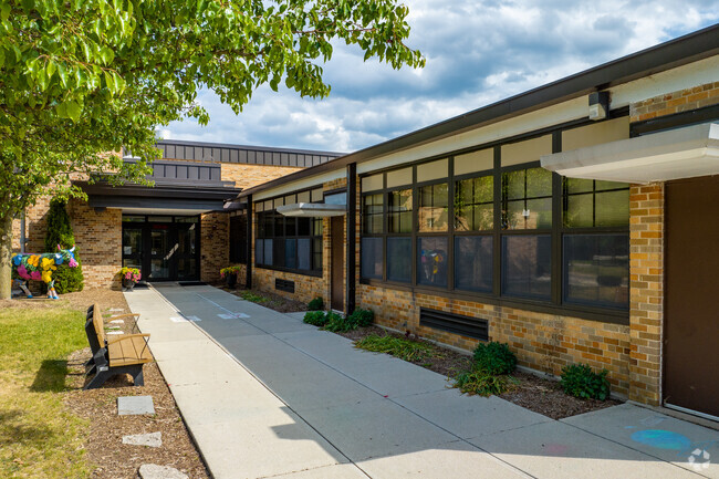Elm Elementary School in Burr Ridge around 300 students in grades K-5.
