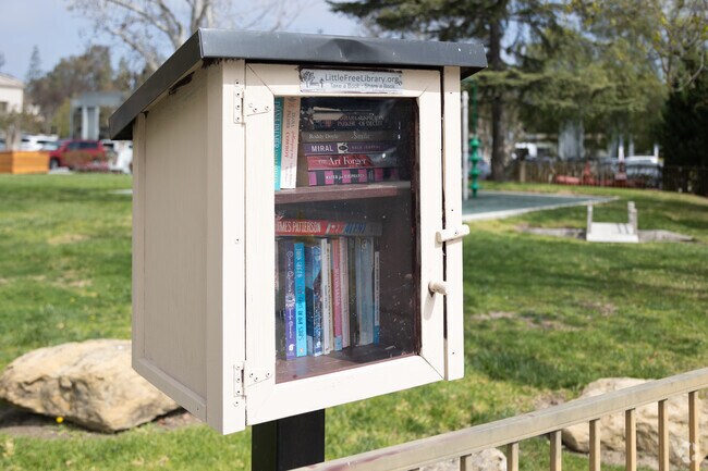 Little libraries and safe trails show Marina Hills schools are walkable and highly rated.
