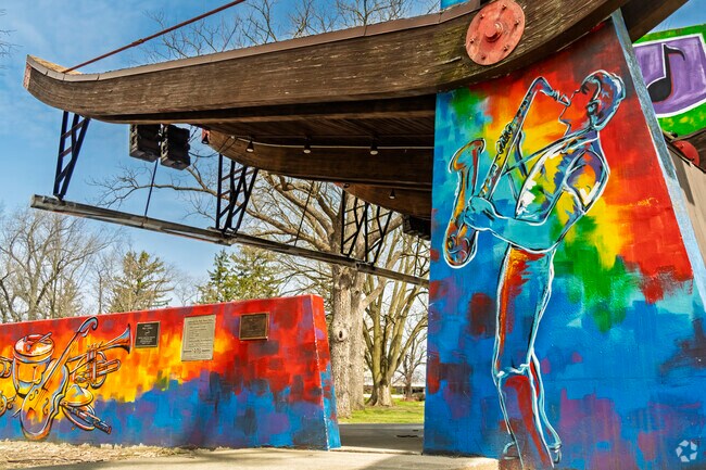 South Shore-Bridge Street locals enjoy music at the Arthur Singleton Band Shell.