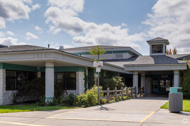 Student entrance at Hayden Meadows Elementary.