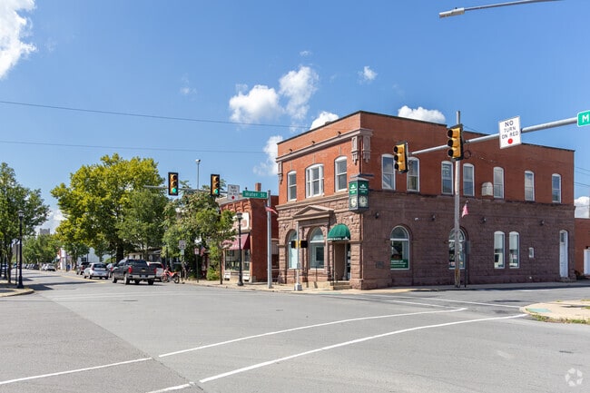Downtown Hughesville has a small town feel with quiet and clean streets.