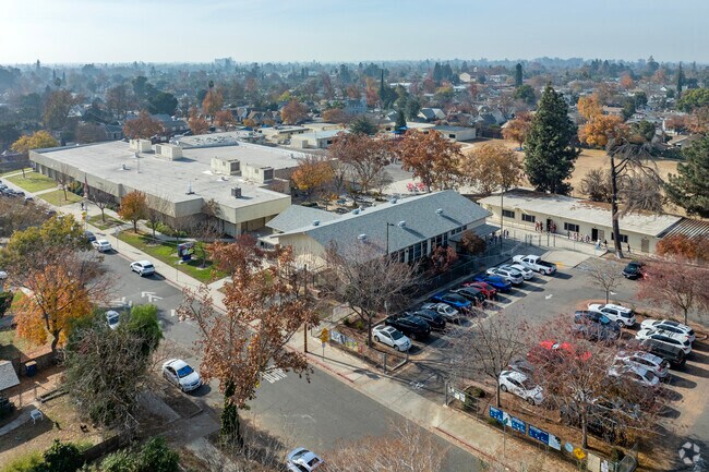 The campus of Heaton Elementary School in Fresno.