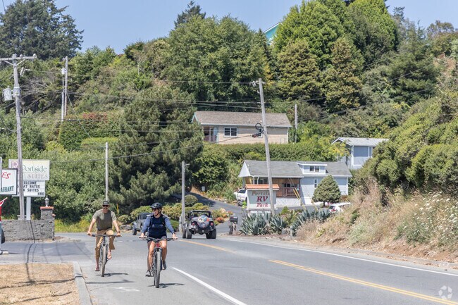 Harbor residents can bike along Lower Harbor Road.