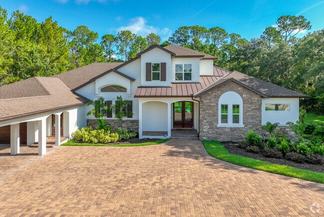 Various styles of homes are found across Sanford, such as Mediterranean style designs.