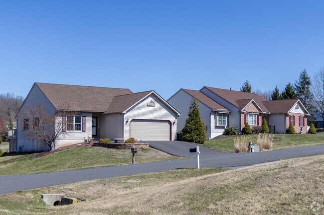 Newer ranch style homes are being built in Flying Hills.