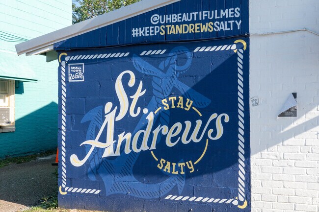 The "Saint Andrews, Stay Salty" is a part of the Panama City Mural Trail.