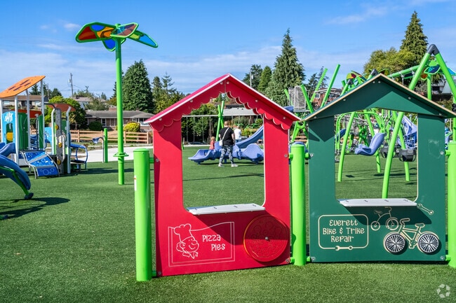 Glacier View families bring the little ones to Emma Yule Park to enjoy a day outside.