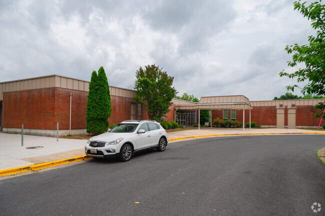 The front of Paint Branch Elementary School in College Park.