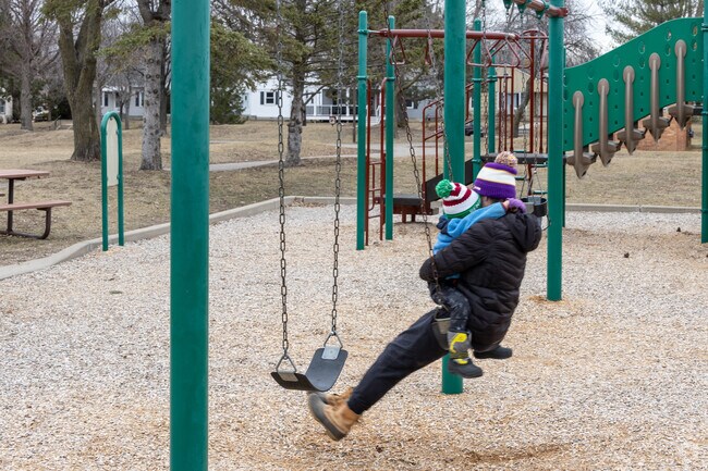 The swings are always a hit at Bronx Park.