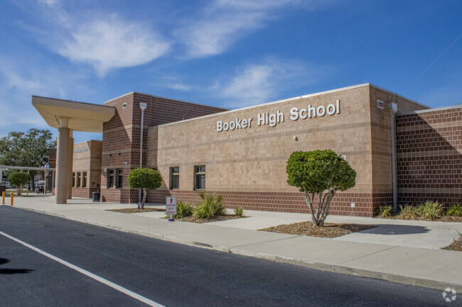 Booker High School provides education in 
North Sarasota and serves all the way to Lido Key and Bayou Oaks.