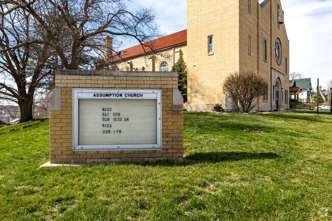 Many students attend service at Assumption-Guadalupe School in Omaha.