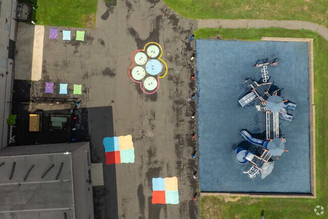 Mahwah students at Lenape Meadows Elementary School benefit from a colorful playground on site.