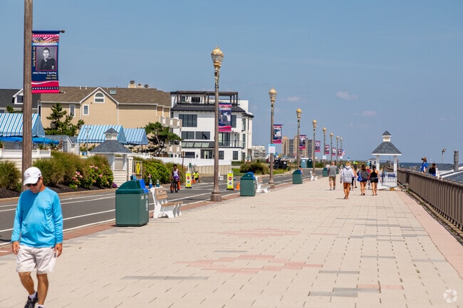 The boardwalk in Long Branch is a 2-mile long path that runners and walkers can enjoy.
