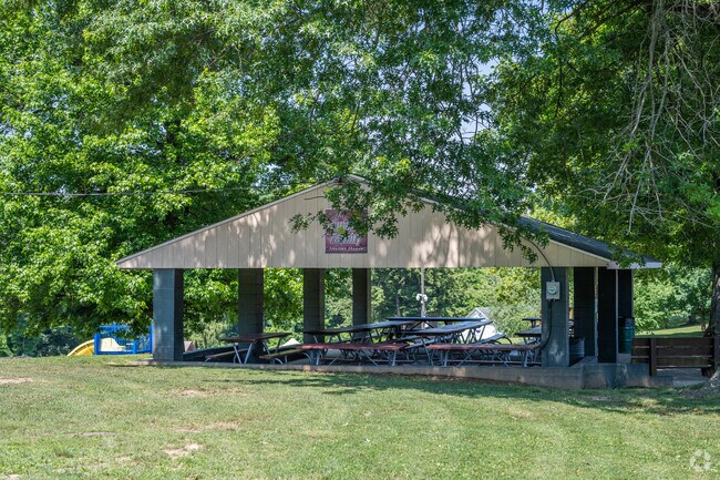 There are pavilions available at Barnesville Memorial Park for those large get togethers.