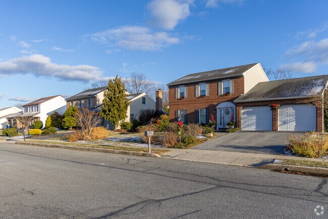 Outer Wyomissing has many quiet streets with colonial homes.