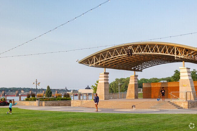 Schwiebert Riverfront Park is a great place to spend the day in Downtown Rock Island.