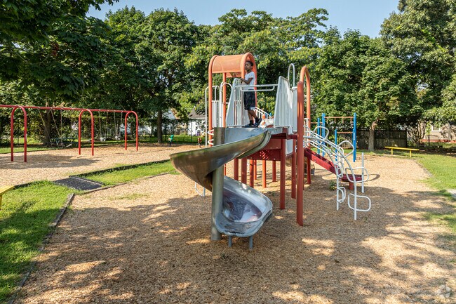 Local kids make the Doverdale Park playground their go-to destination for fun.