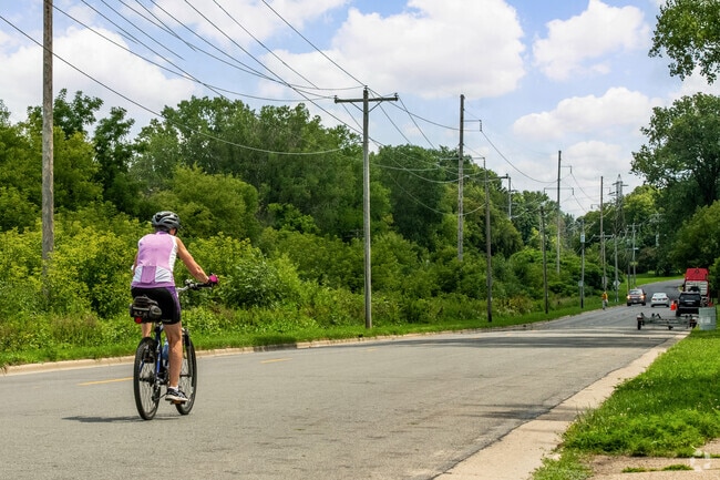Residents of Mendota Hills can be seen biking and hiking near Cherokee Marsh.