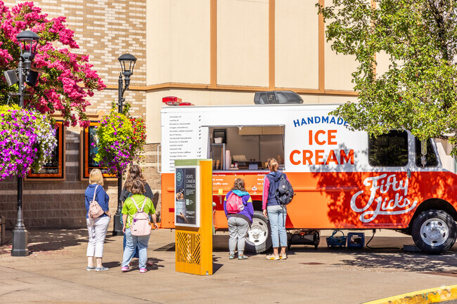 Line up for fancy ice cream at Bridgeport Village near Rosewood.