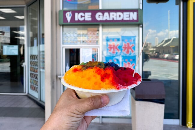 Ice Garden's shaved ice is a delightful treat on warm days.