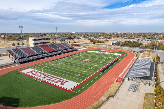 Yukon High School football is attended by hundreds of people each week during football season.