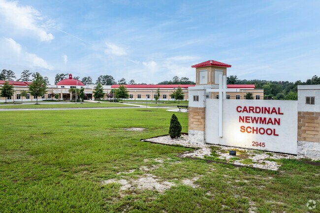 Cardinal Newman School, near Spring Valley is a private school option with a Niche grade of A.