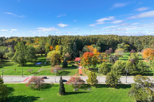 Enjoy Greeley Park's sprawling greenery in Northeast Nashua, NH.