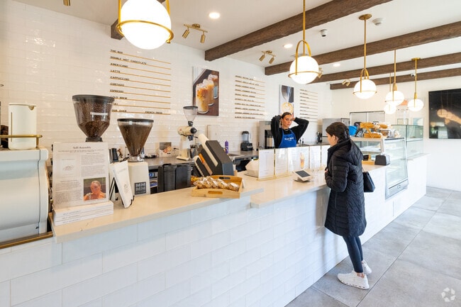 Blue Bean Cafe in Smithtown serves matcha near Head of the Harbor.