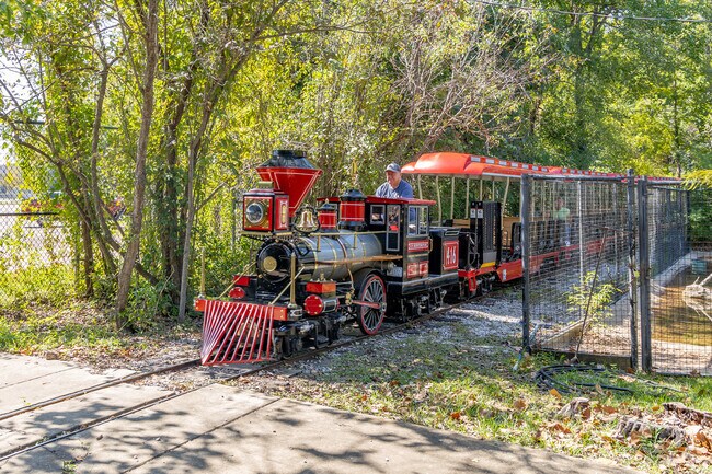 Just a short drive from Martin Park is the train at the Alexandria Zoo.